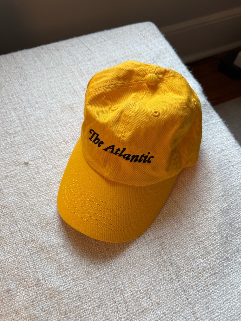 The Atlantic Magazine Yellow Baseball Cap